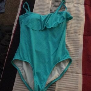 Teal bathing suit